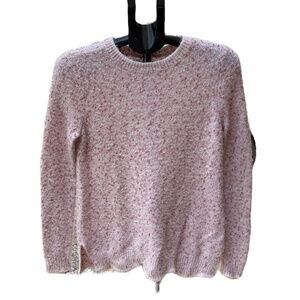 Elle Womens Soft Pink Speckle Pull-Over Sweater Top, Size XS